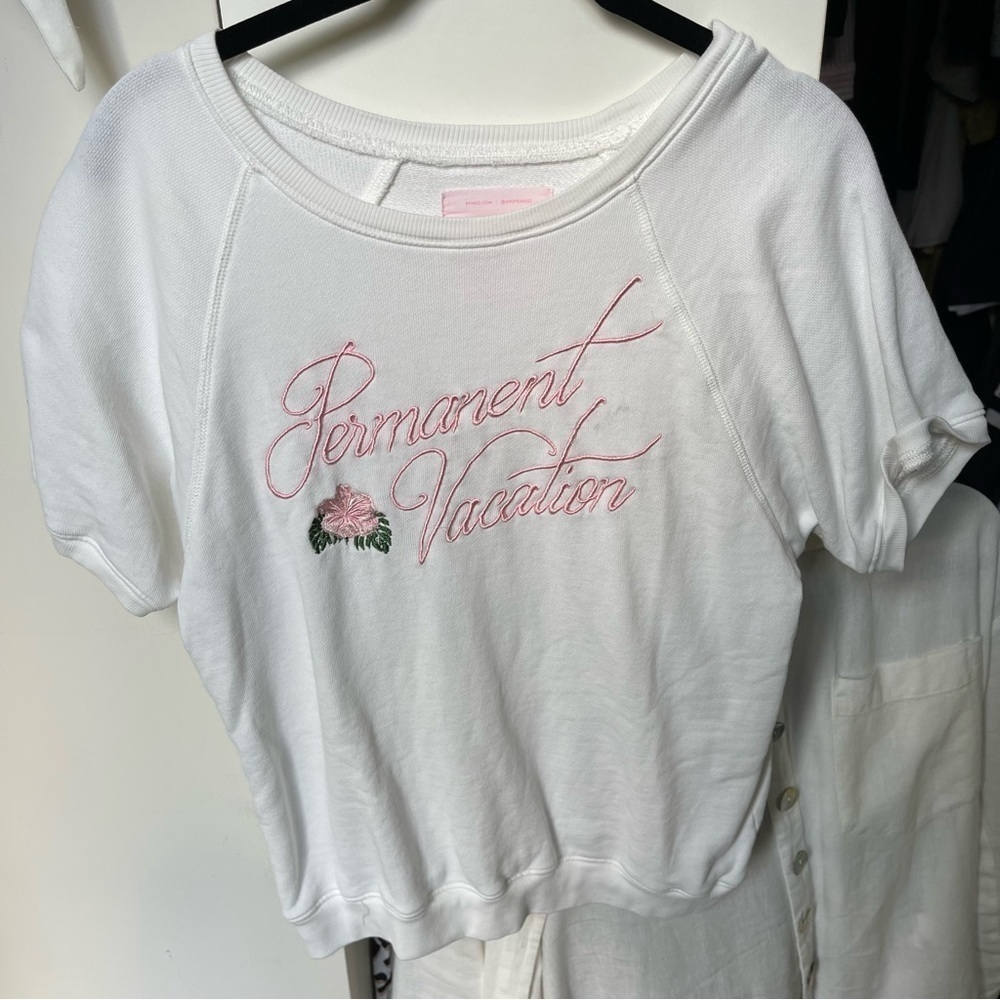 BAN.DO white short sleeve sweater